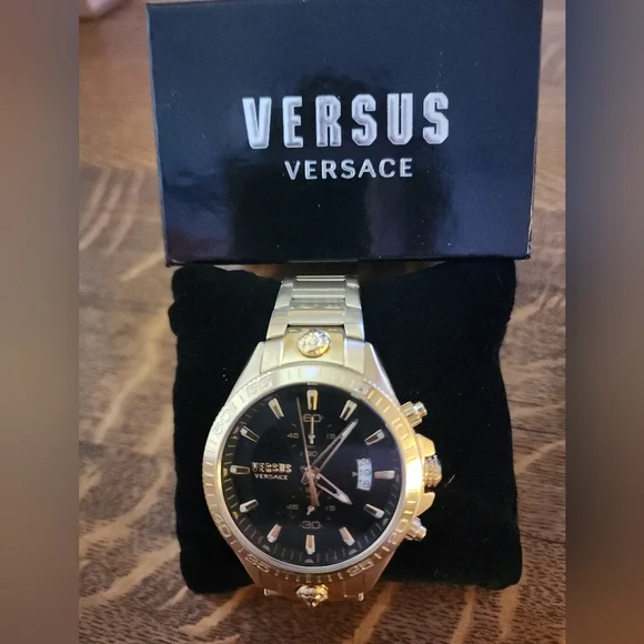Versus Versace Men's 14k Gold Wrist Watch